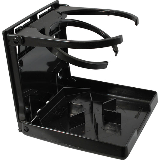 Attwood FoldUp Drink Holder  Dual Ring  Black 24457
