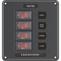 Blue Sea 4320 Circuit Breaker Switch Panel 4 Position  Gray 4320