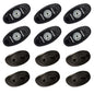 RIGID Industries ASeries Rock Light Kit  6 Amber Lights  Black 400293