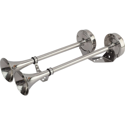 SeaDog MaxBlast Stainless Steel Trumpet 12V Horn  Dual 4315201