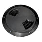 SeaDog Textured Quarter Turn Deck Plate  Black  8 3361871