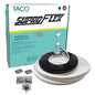 TACO SuproFlex Rub Rail Kit  White wFlex Chrome Insert  16H x 78W x 60L V119960WCM602