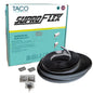 TACO SuproFlex Rub Rail Kit  Black wFlex Chrome Insert  2H x 2932W x 60L V119990BBK602