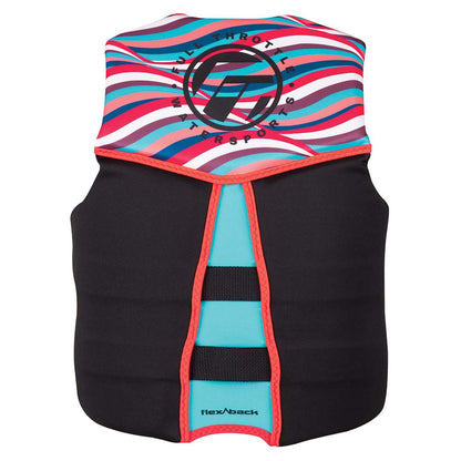 Full Throttle Womens RapidDry FlexBack Life Jacket  Womens S  PinkBlack 14250010582022