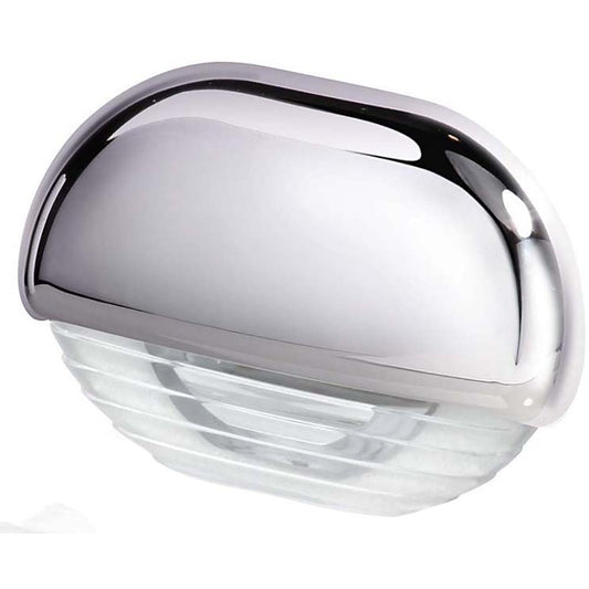 Hella Marine White LED Easy Fit Step Lamp wChrome Cap 958126001