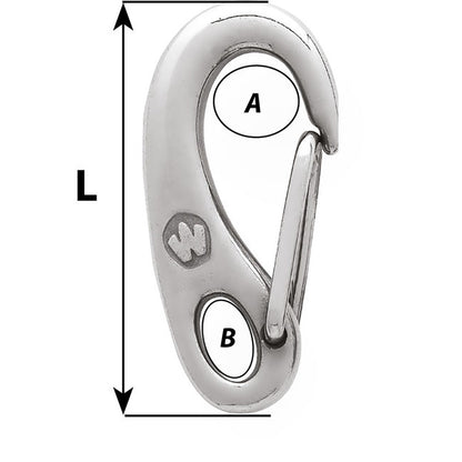 Wichard Safety Snap Hook  35mm 2479W