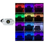 Black Oak Rock Accent Light  RGB  White Housing MALRGB