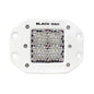Black Oak 2 Marine Flush Mount LED Pod Light  Diffused Optics  White Housing  Pro Series 30 2DMFPOD10CR