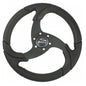 Schmitt Marine Folletto 142 Wheel  Black Polyurethane  34 Tapered Shaft wBlack Center Cap PU021104R