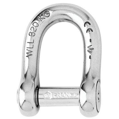 Wichard SelfLocking Allen Head Pin D Shackle  10mm Diameter  1332 1305W