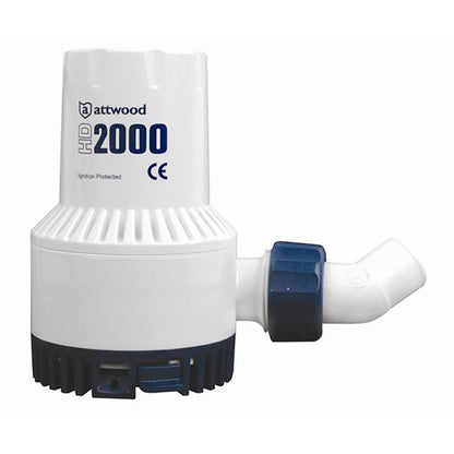 Attwood HD2000 Heavy Duty Bilge Pump  24V  2000 GPH 47704