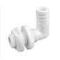 Attwood White Plastic 90 Degree ThruHull Connector  118 Inner Diameter 38793